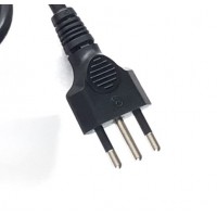 CABLE DE 3 CLAVIJAS TIPO ITALIANO  PARA MONITOR Y TV “NUEVO“ / CON ENCHUFE TIPO AMERICANO  / 10 A / 16 A / 220-250 V / 120 V /  3 CLAVIJAS  / COMPATIBLE CON DIFERENTES DISPOSITIVOS        